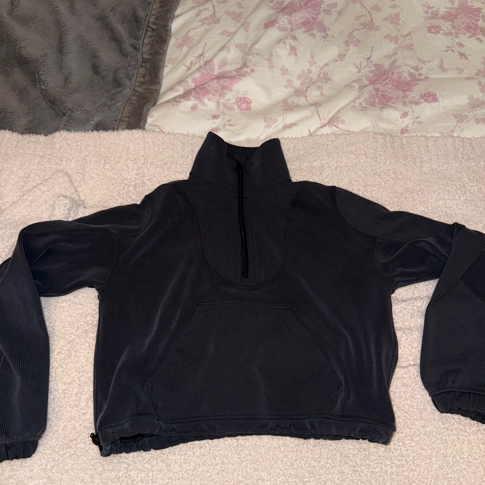 Barely worn navy blue Lululemon quarter zip